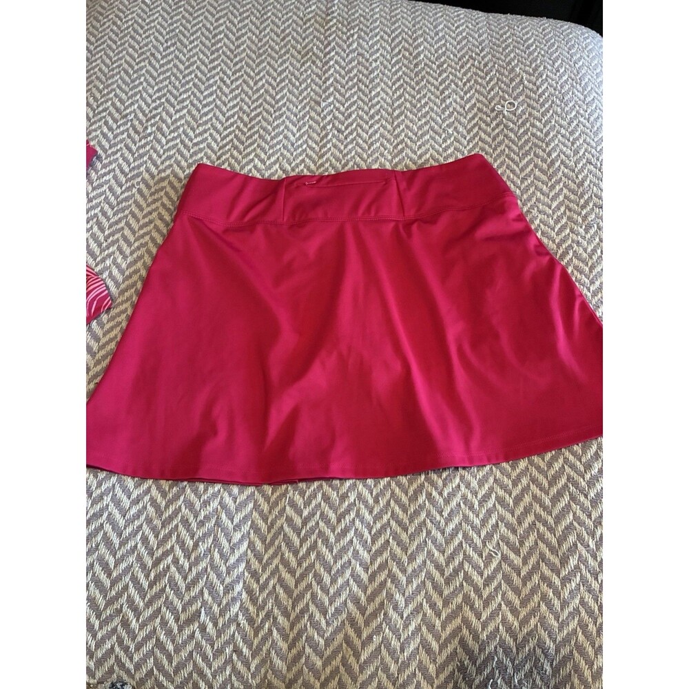Tommy Bahama Active Golf Set Top + Skort Pink Tropical UPF 50 Pockets Size L - Picture 8 of 16